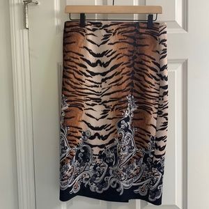 ECI Animal Print Pencil Skirt